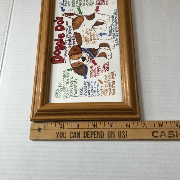 Vtg Dog Artwork Framed - Picture 8 of 9